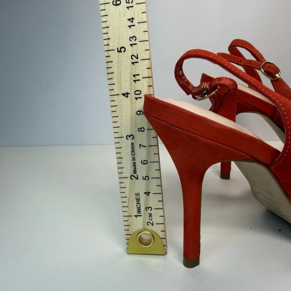 Aldo Stessy‎ slingback pointed-toe heels in a bright coral